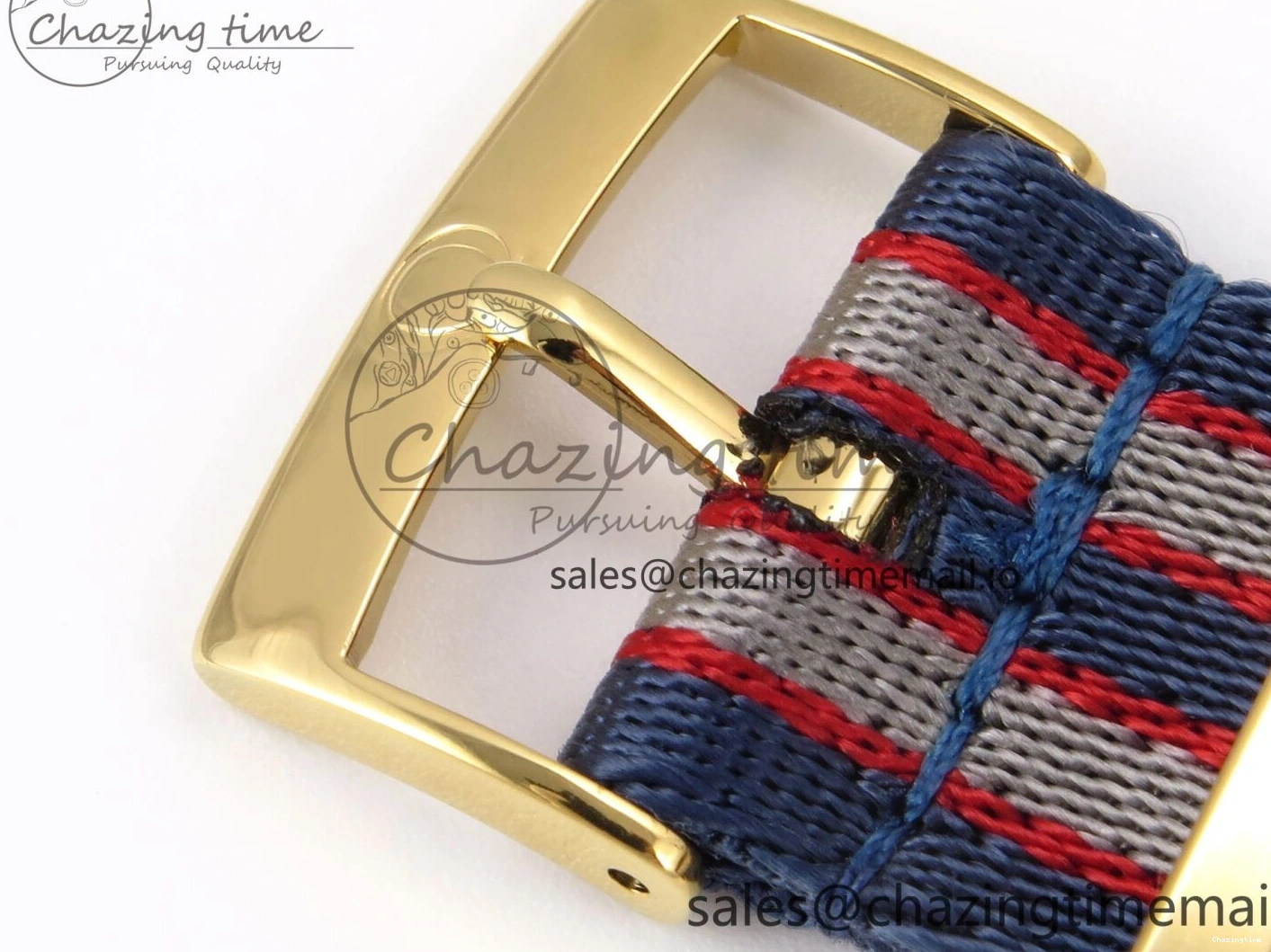 0408 Seamaster 300m Diver YG OMF 1:1 Best Edition Blue Orange Ceramic White Dial on Blue Nato Strap A Colorful 7704